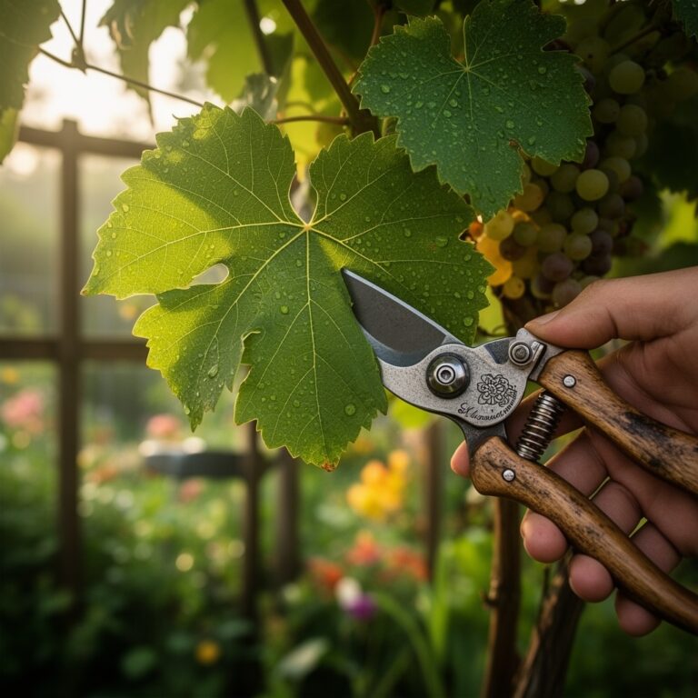 9 Harvesting Tips to Use a Garden Pruner for Grapes